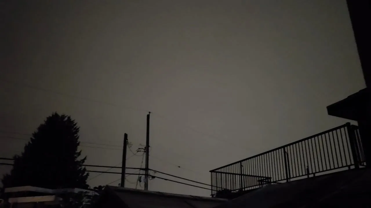 Lightning Lighting Up the Entire Sky