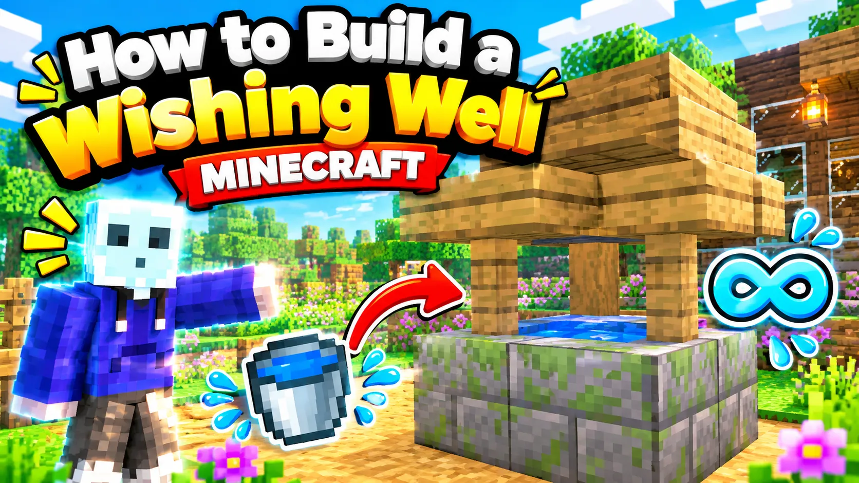 Minecraft Chair Build How to Build a Wishing Well #minecraft - 3Speak